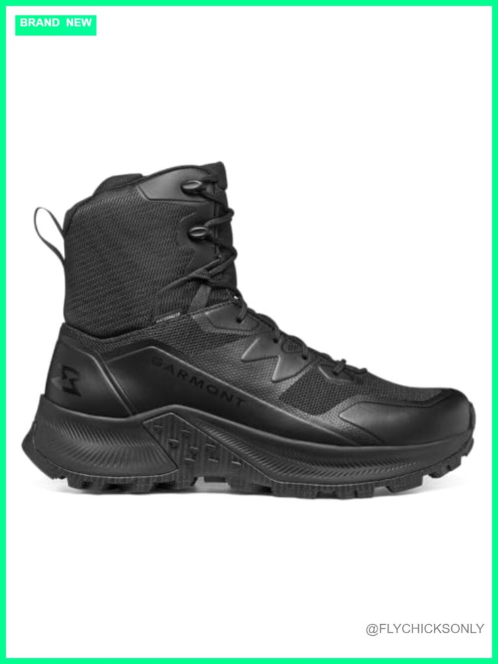 Waterproof Tactical Duty Boots Polyester Vibram Zip Ankle